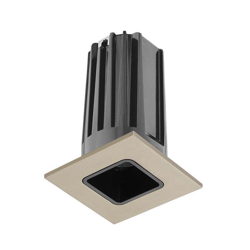 Juno 2LEDTG2SQ-835S-BSN 2" LED Gen 2 Square Trim Module, 3500K, 80 CRI, Spot, Black Reflector, Satin Nickel Trim Ring