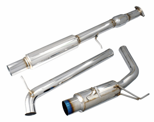Injen 76mm Super SES Cat-back Exhaust System with Titanium Tip Part # SES1873TT for the 2006 - 2007 Eclipse GT 