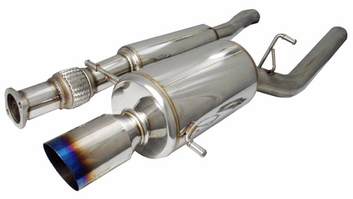 Injen Full 76mm Cat-Back Exhaust System with 4.5 inch tip Part # SES1201TT for the 2002 - 2005 Subaru WRX