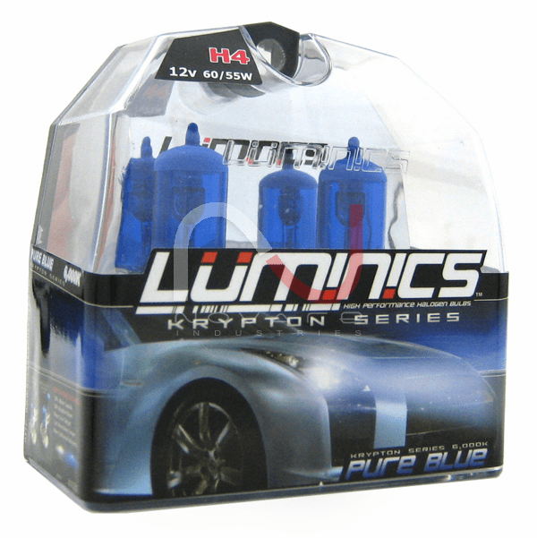 Luminics Krypton Pure Blue H4 Twin Pack Part # LKB-H4SF