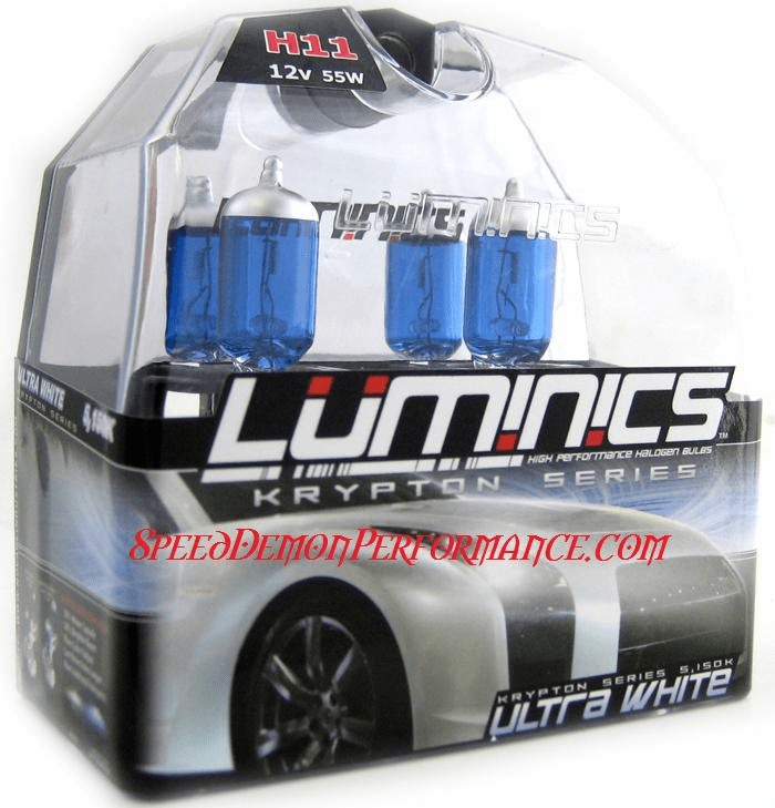 Luminics Krypton Ultra White H11 Twin Pack Part # LKW-H11F