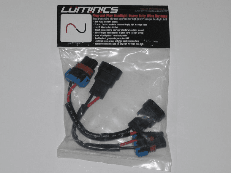 Luminics Plug and Play 9005 and 9005XS Wire Harnesses Part # LH-9005