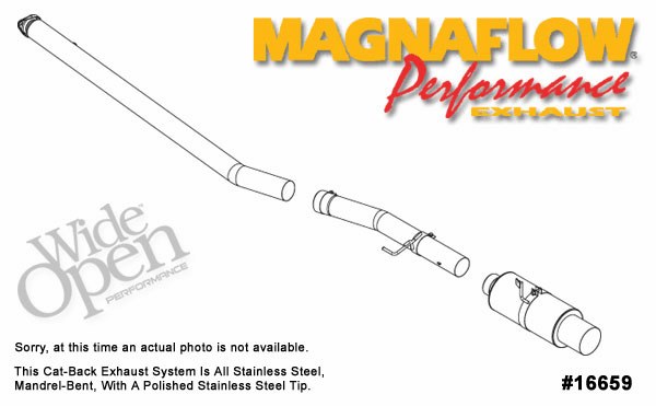 Magnaflow 3 inch Cat-Back Exhaust System Part # 16659 for the 2003 - 2007 Lancer Evolution