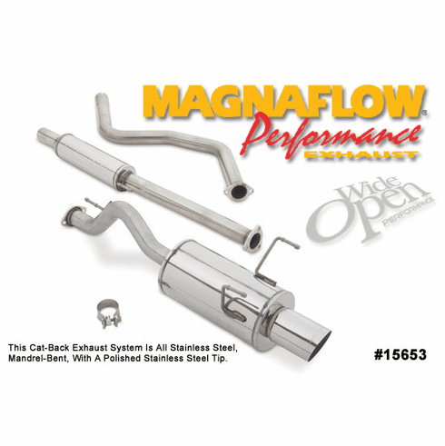 Magnaflow Cat Back Exhaust System for the 2000 - 2001 Acura Integra GSR and 1994 - 2001 RS, GS and LS 2DR Coupe Part # 15653