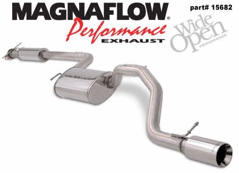 Magnaflow Cat Back Exhaust System Part # 15682 for the 2000 - 2003 Ford Focus ZX3 & ZX5