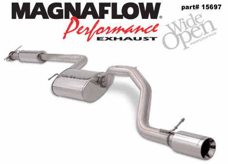 Magnaflow Cat Back Exhaust System Part # 15697 for the 2000 - 2003 Ford Focus ZX4