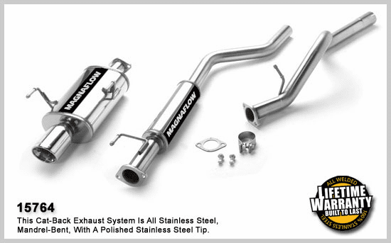 Magnaflow Cat-back Exhaust System Part # 15764 for the 2002 - 2006 Sentra SER Spec V