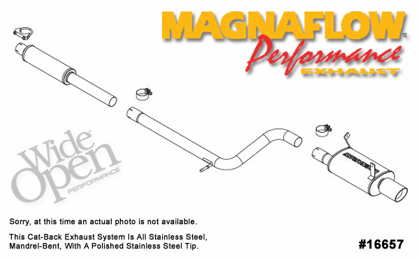 Magnaflow Cat-back Exhaust System part # 16657 for the 2006 - 2007 Eclipse GT 