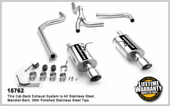 Magnaflow Dual Rear Exit Cat-Back Exhaust System for the 1996 - 2005 Chevrolet Cavalier and Pontiac Sunfire