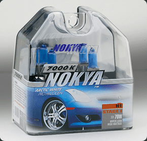Nokya Stage 1 Arctic White H1 Headlight Bulbs Twin Pack Part # NOK7417