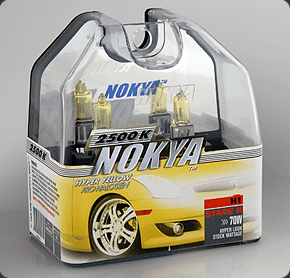 Nokya Stage 1 Hyper Yellow H1 Headlight Bulbs Twin Pack Part # NOK7617