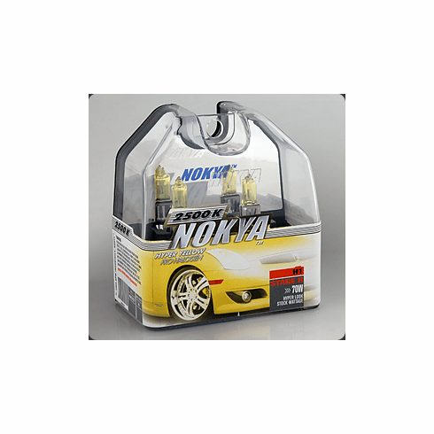 Nokya Stage 1 Hyper Yellow H1 Headlight Bulbs Twin Pack Part # NOK7617