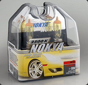 Nokya Stage 1 Hyper Yellow H11 Headlight Bulbs Part # NOK7618