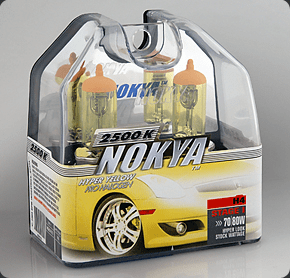 Nokya Stage 1 Hyper Yellow H4 Twin Pack Headlight Bulbs Part # NOK7613