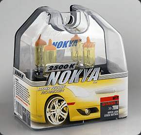 Nokya Stage 1 Hyper Yellow H7 Twin Pack Headlight Bulbs Part # NOK7616