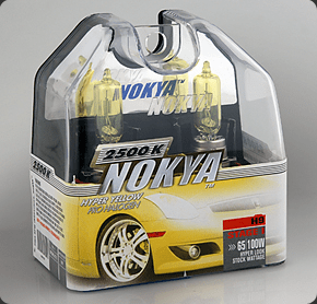 Nokya Stage 1 Hyper Yellow H9 Headlight Bulbs Part # NOK7625