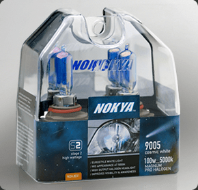 Nokya Stage 2 Cosmic White 9005 (HB3) Headlight Bulbs Part # NOK8011