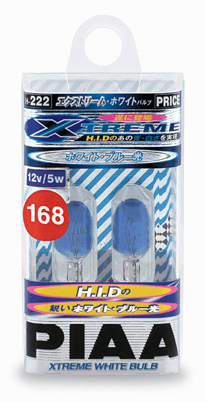 PIAA 168 Xtreme White Plus Wedge Bulb Twin Pack Part # 19172