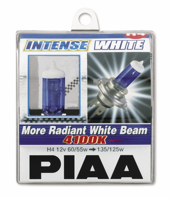 PIAA H4 Intense White Twin Pack Bulbs Part # 10904