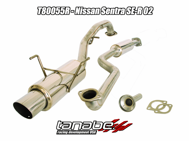 Tanabe Concept G Exhaust System Part # T80055R for the 2002 - 2006 Nissan Sentra SER Spec V