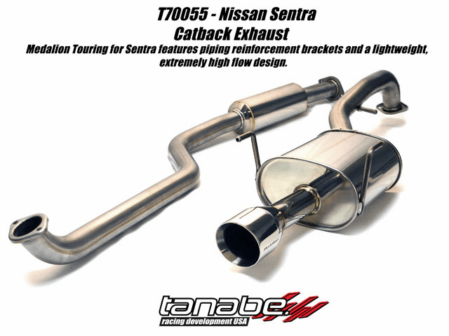 Tanabe Medalion Touring Exhaust System Part # T70055 for the 2002 - 2006 Nissan Sentra SER Spec V