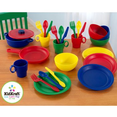 27 Piece Primary Cookware Set by KidKraft - Click to enlarge