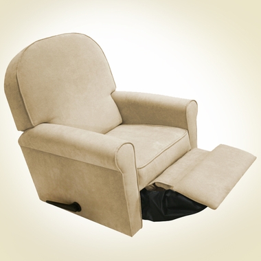 Beige Microfiber Jayden Recliner by Komfy Kings - Click to enlarge