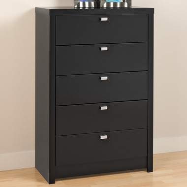 Black Series 9 Designer 5 Drawer Chest by PrePac - Click to enlarge