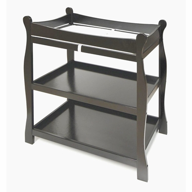 Black Sleigh Changing Table by Badger Basket - Click to enlarge