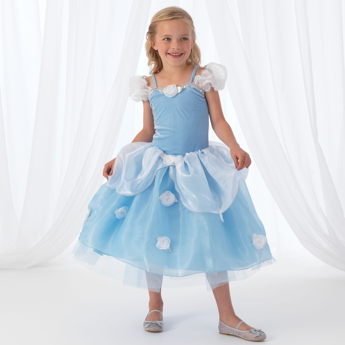 KidKraft Blue Rose Princess Dress Up Costume - S