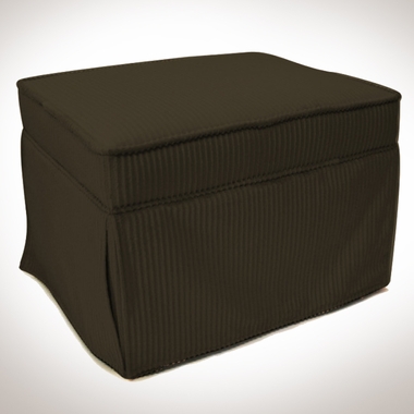 Chocolate Chenille Taylor Ottoman by NewCo International - Click to enlarge