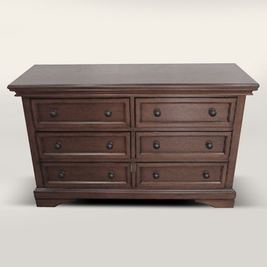 Chocolate Mist Waverly 6 Drawer Double Dresser by Westwood Design - Click to enlarge