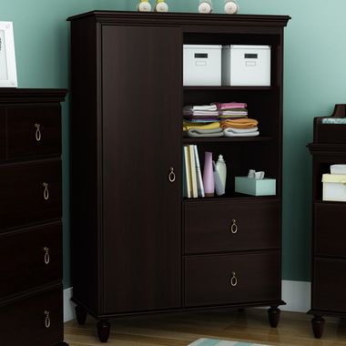 Dark Mahogany Moonlight Door Chest by SouthShore - Click to enlarge