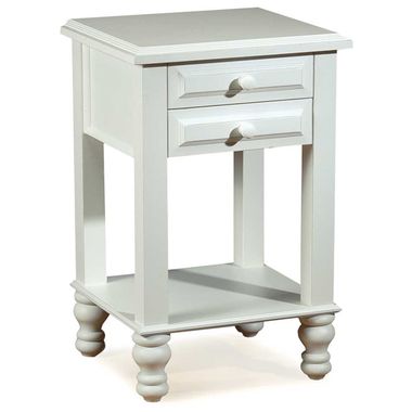 Distressed White Monterey Nightstand by Alligator - Click to enlarge