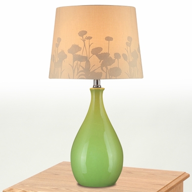 Edaline Table Lamp in Green by Lite Source - Click to enlarge