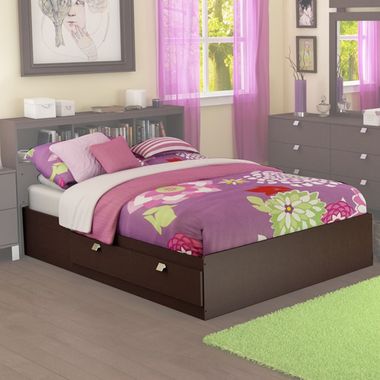 Chocolate Karma Full Mates Bed by SouthShore - Click to enlarge