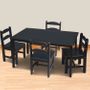 Espresso Rectangle Table with 4 Chairs by Kids Korner