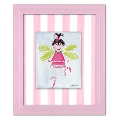 Fairies Fairy in Fuchsia Framed Print by Doodlefish - Click to enlarge