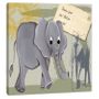 Jungle Elephant Safari Stretch Print by Doodlefish