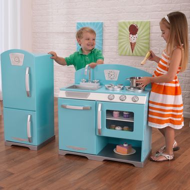 Kidkraft Kitchen & Refrigerator in Blue - Click to enlarge