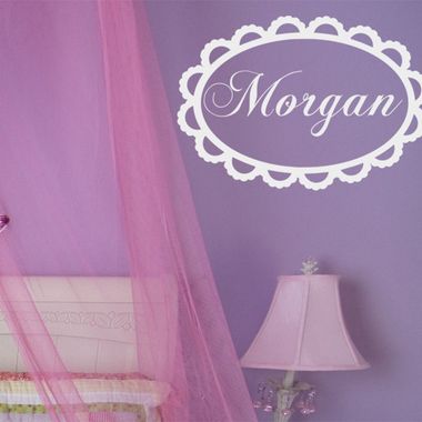 Lace Monogram Vinyl Wall Decal by Alphabet Garden Designs