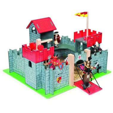 Le Toy Van Wooden Red Camelot Castle by Hotaling