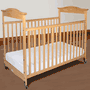 Natural Biltmore Full Size Fixed Side Clearview Crib by Foundations