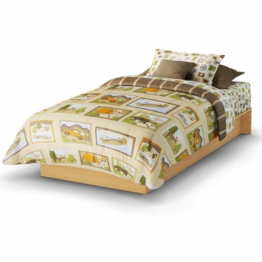 Natural Maple Libra Twin Platform Bed by South Shore - Click to enlarge