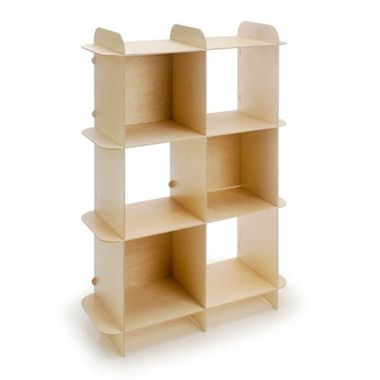 Natural Ply-Grid Shelf by Offi