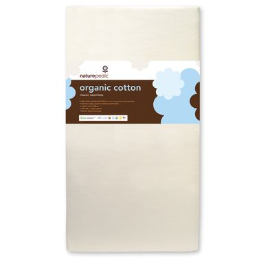 No-Compromise Organic Cotton 150 Seamless Crib Mattress by Naturepedic