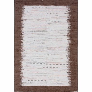 nuLOOM Kinderloom Flatweave Tasha Cotton Area Rug in Cocoa - Click to enlarge