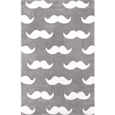 nuLOOM Kinderloom Hand Tufted Mustache Area Rug