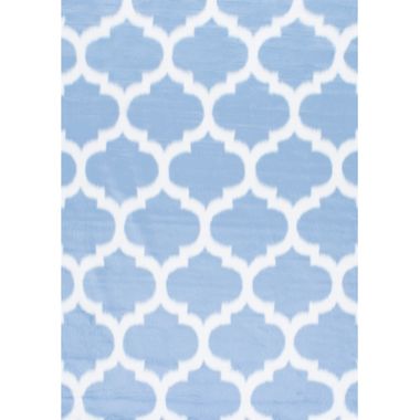 nuLOOM Kinderloom Shaunna Faux Sheepskin Area Rug in Blue - Click to enlarge