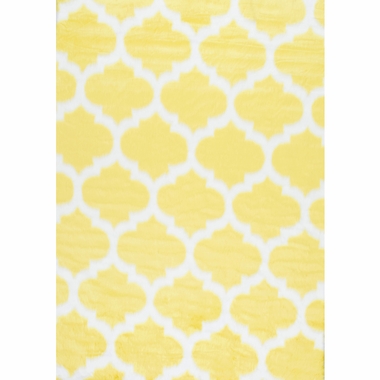 nuLOOM Kinderloom Shaunna Faux Sheepskin Area Rug in Yellow - Click to enlarge